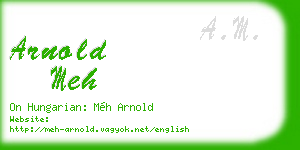 arnold meh business card